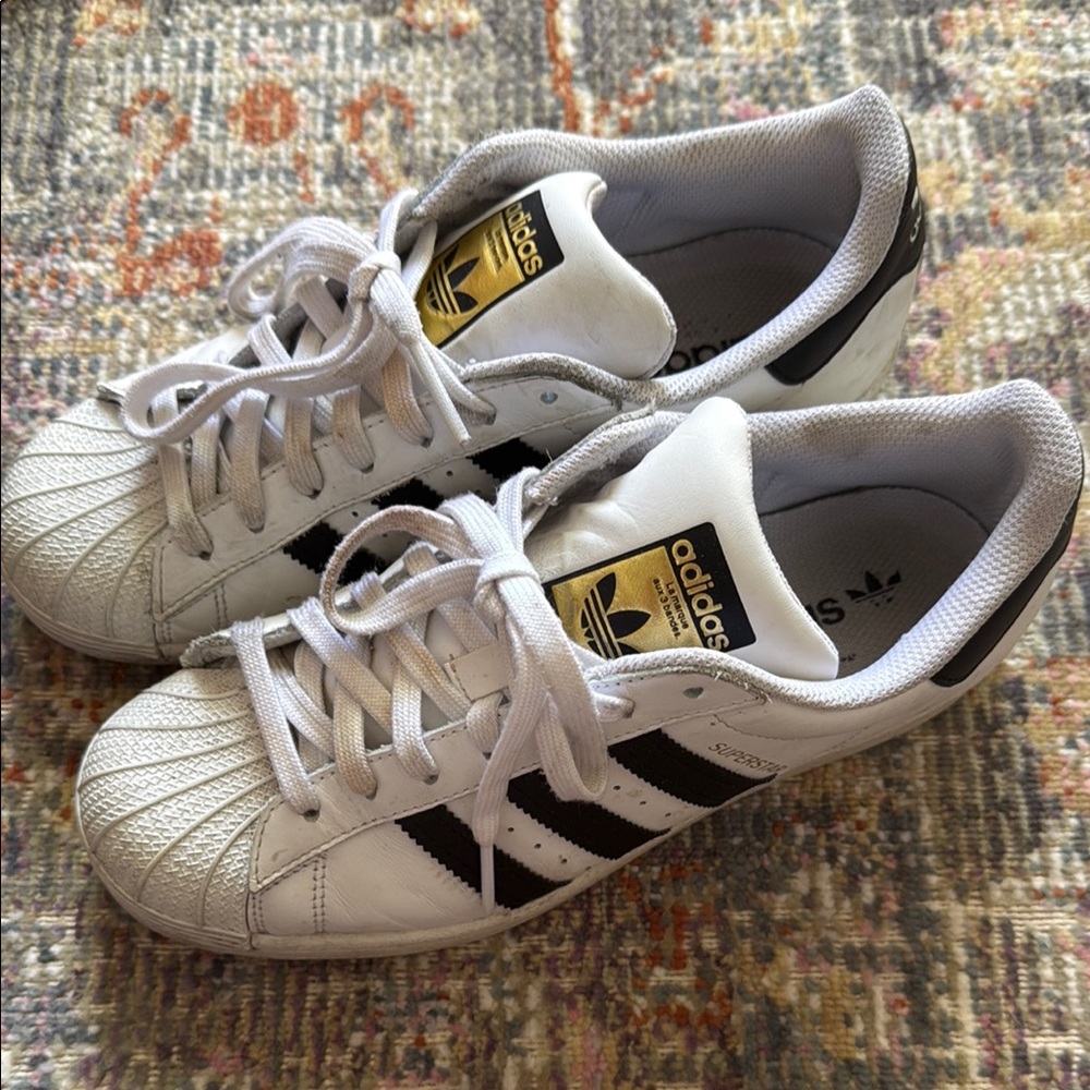 Adidas White and Black Sneakers